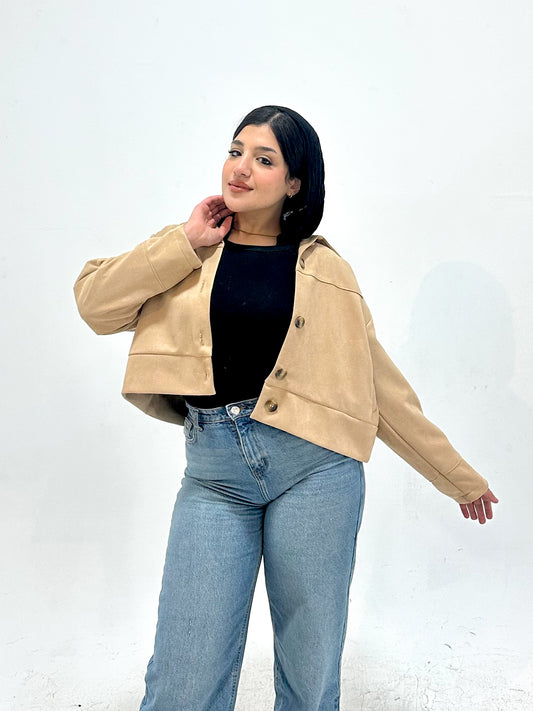 Beige Suede Jacket